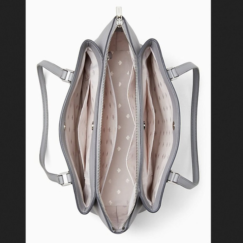 Kate Spade Monet Large Compartment Tote Nimbus Grey - Picture 4 of 16